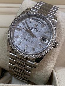 Rolex Day-Date 40 Platinum Meteorite Diamanten Dial Diamanten Bezel M228396TBR-0027