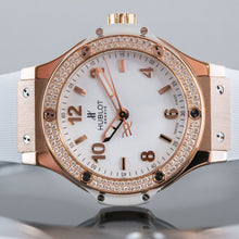 Hublot Big Bang, Gold White Diamanten, 38 mm