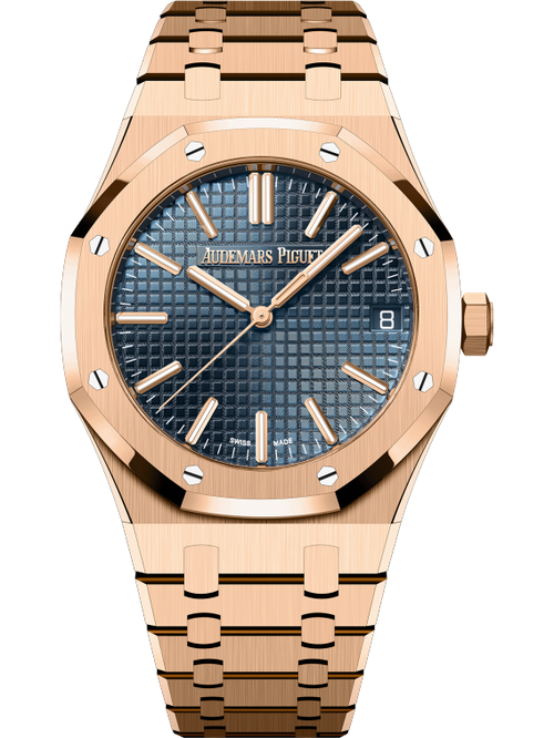 Audemars Piguet ROYAL OAK Pink Gold “Bleu nuit nuage 50” Dial 41mm