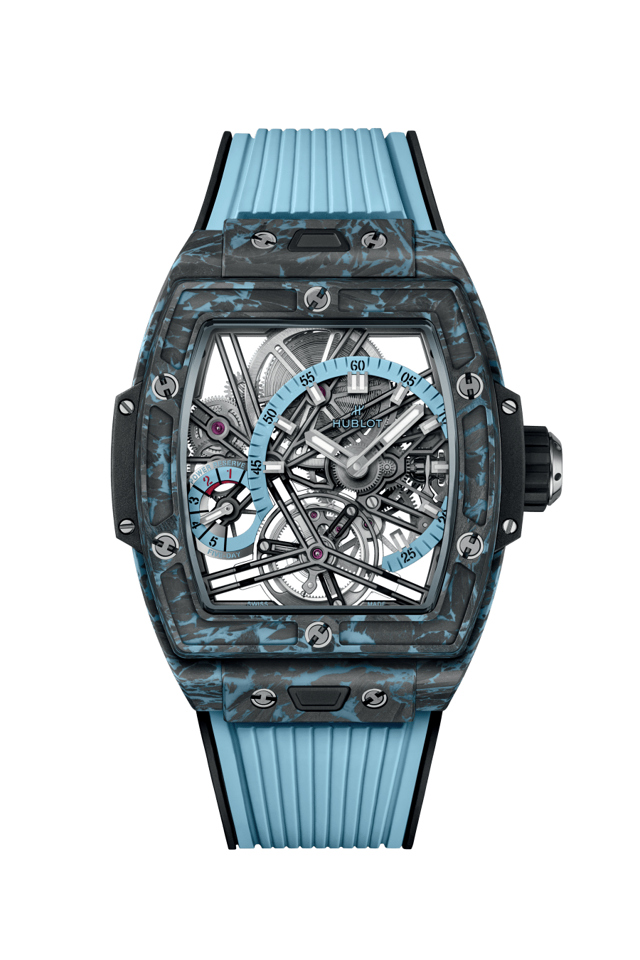 Hublot Hublot, Spirit of Big Bang Tourbillon Carbon Sky Blue 42mm, Limited Edition