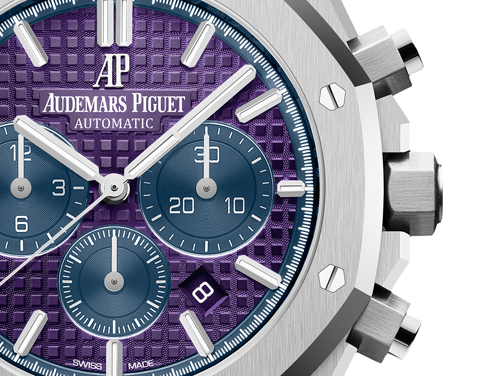 Audemars Piguet ROYAL OAK Plum purple dial CHRONOGRAPH 41mm