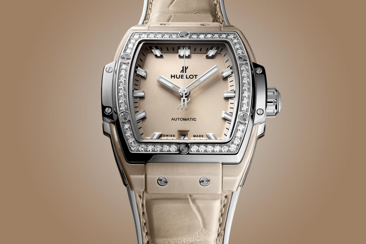 Hublot Spirit of Big Bang BEIGE Keramik Titan Diamanten