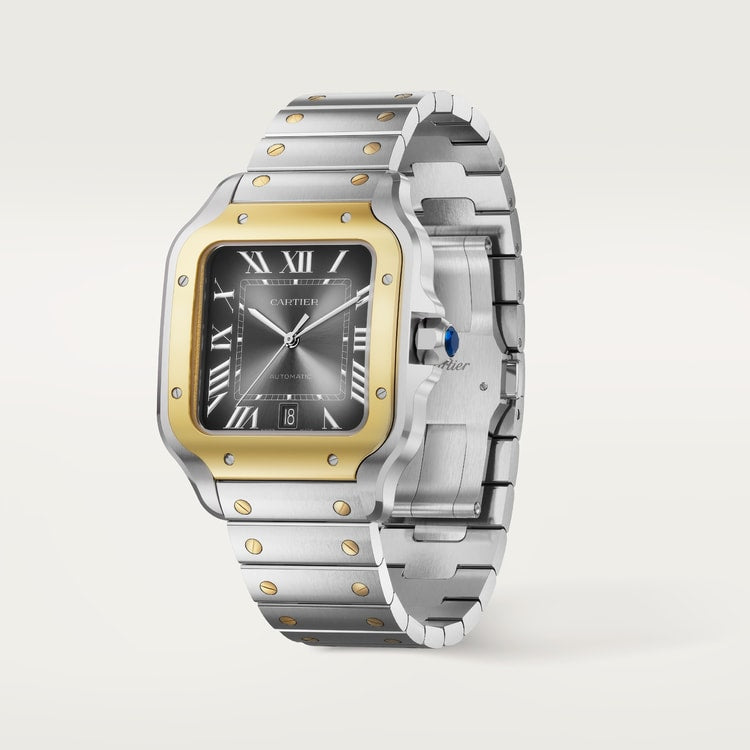 Cartier Santos de Cartier Large model Anthracite gray dial 39.8 mm