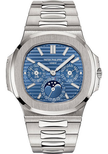 Patek Philippe Nautilus Perpetual Calendar , 18k Weißgold, 40mm