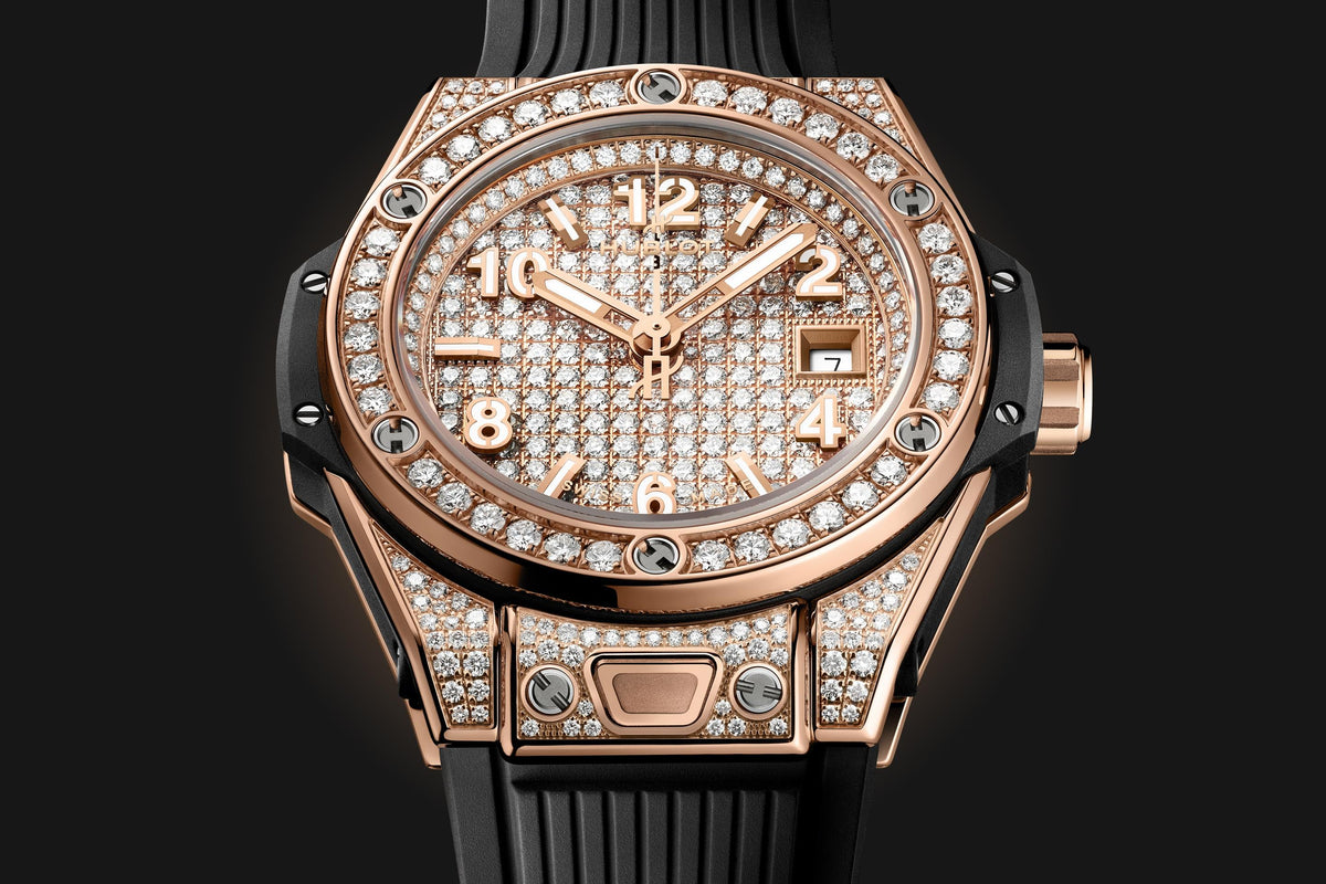 Hublot Big Bang ONE CLICK KING GOLD FULL PAVÉ