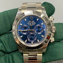 Rolex Cosmograph Daytona Blue Index Oyster Weißgold