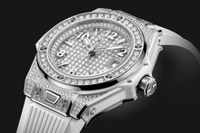 Hublot Big Bang ONE CLICK Edelstahl WHITE FULL PAVÉ