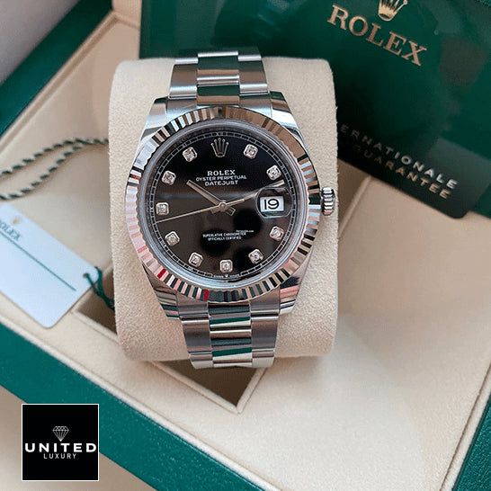 Rolex Datejust 41 Black Diamanten Dial