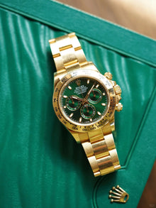 Rolex Cosmograph Daytona Oyster Gelbgold Green Replica