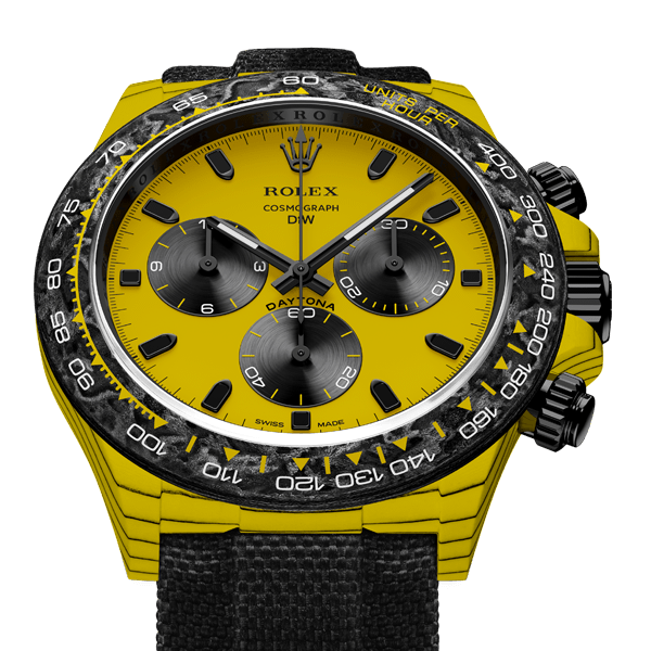 Rolex Daytona Dew Collection CarboQuartz Bumblebee Premium Super Carbon Fiber Customized Edition Cos