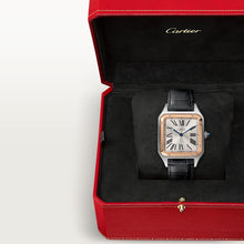 Cartier Santos-Dumont Large model Satin-brushed Silbernes Zifferblatt 43.5 mm x 31.4 mm