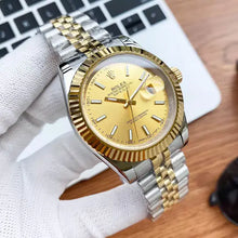 Rolex Datejust 41 Schwarzes Zifferblatt Men's Gold & Edelstahl -0014