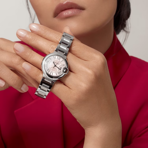 Cartier BALLON BLEU Pink Dial 33mm
