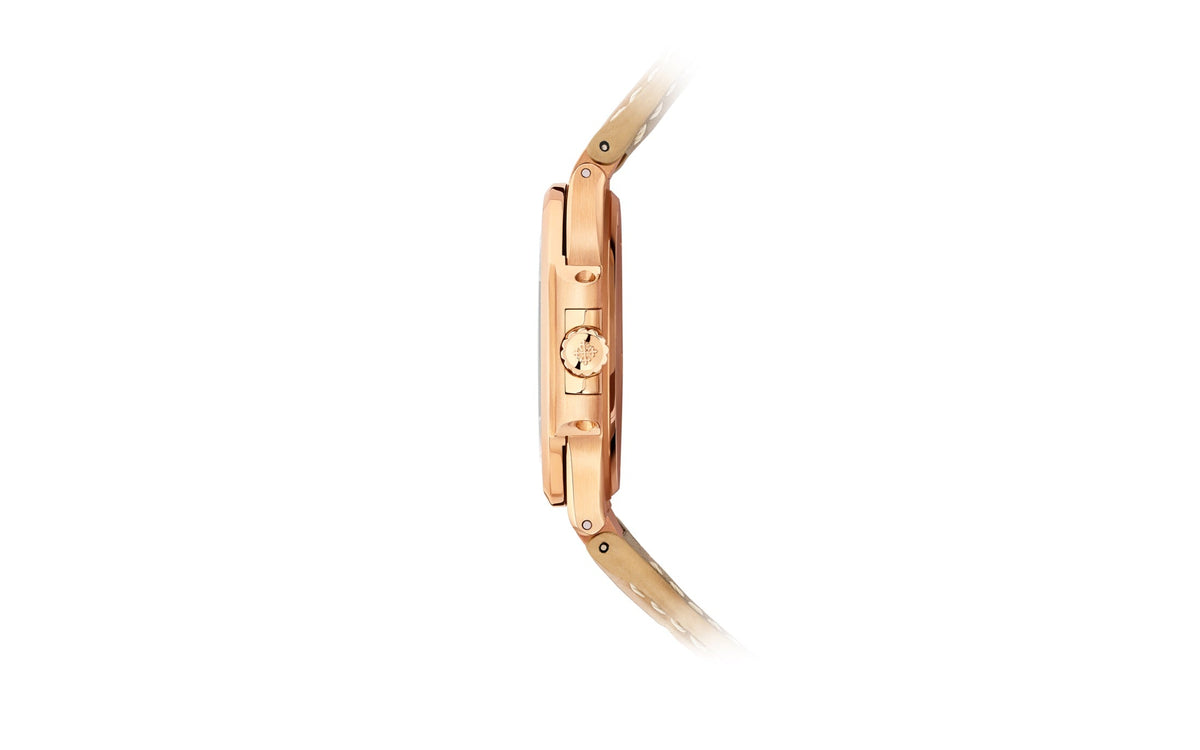 Patek Philippe Nautilus Quartz Diamanten , 18k Roségold, 32mm