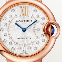 Cartier Ballon Bleu de Cartier Matt silvered stamped sunray dial 33 mm