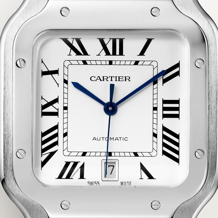 Cartier Santos de Cartier Large model Silvered opaline dial 39.8 mm