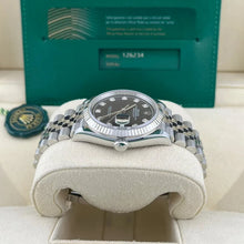 Rolex Datejust 36 Edelstahl & Weißgold Black Diamanten Dial
