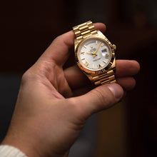 Rolex DAY-DATE 40MM PRESIDENT 18K Gelbgold SILVER ROMAN DIAL
