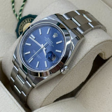 Rolex Datejust 41 Edelstahl Blaues Zifferblatt