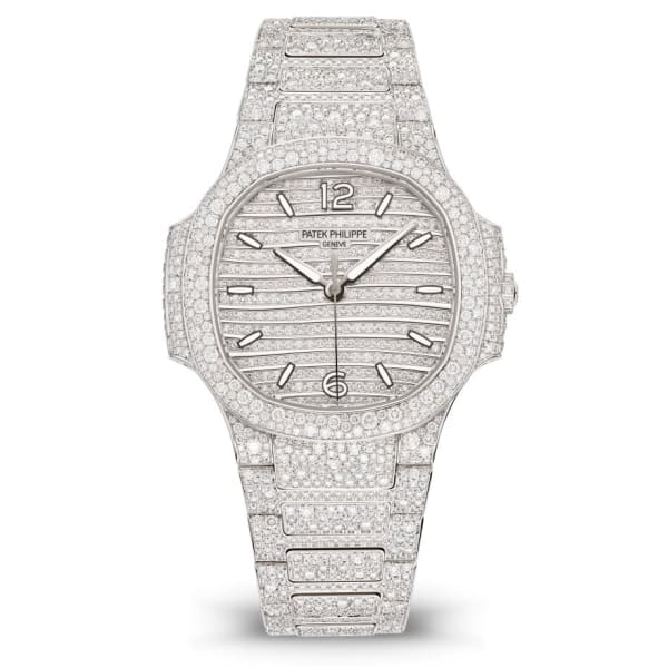 Patek Philippe Nautilus Haute Joaillerie Ladies Automatic , 18K Weißgold and Diamanten, 35,2mm