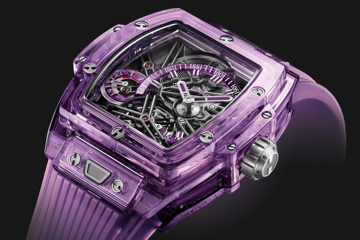 Hublot Hublot, Spirit of Big Bang Tourbillon Purple Sapphire 42mm, Limited Edition