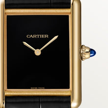 Cartier Tank Louis Cartier Large model Schwarz lacquer dial