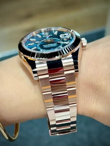 Rolex Sky-Dweller Blaues Zifferblatt Edelstahl -0003 Oyster Replica
