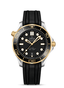 Omega Seamaster Diver 300m Black Gelbgold 42mm