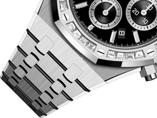 Audemars Piguet AP Royal Oak Diamanten Set Edelstahl 41mm Schwarzes Zifferblatt