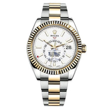 Rolex Sky-Dweller Automatic Men's 18kt Gelbgold Weißes Zifferblatt Oyster -0009