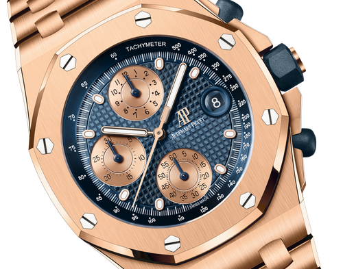 Audemars Piguet OFFSHORE Pink Gold Blaues Zifferblatt CHRONOGRAPH 42mm