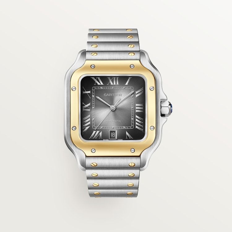 Cartier Santos de Cartier Large model Anthracite gray dial 39.8 mm