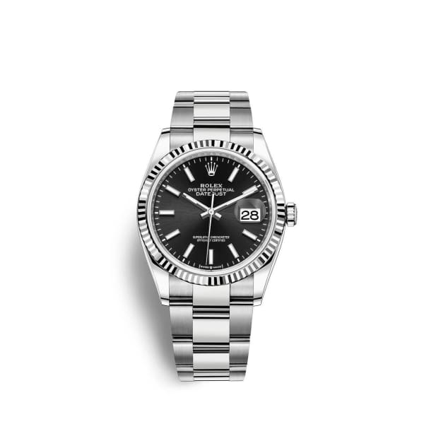 Rolex Datejust 36 Black Index Oyster Bracelet -0016