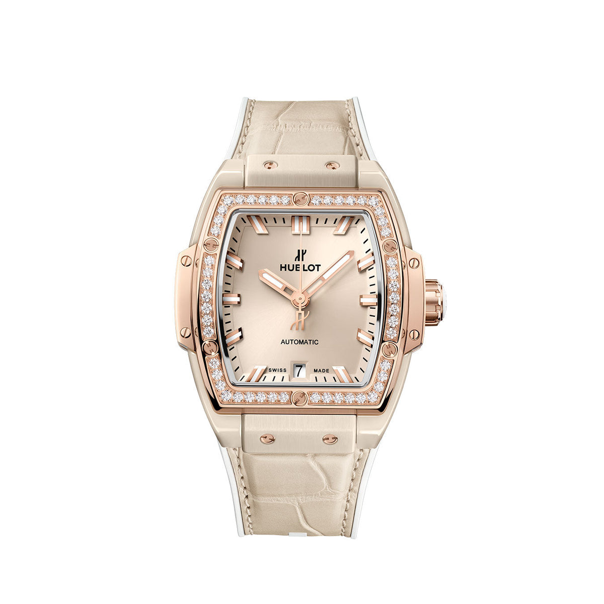 Hublot Spirit of Big Bang BEIGE Keramik KING GOLD Diamanten