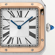 Cartier Santos-Dumont Large model Satin-brushed Silbernes Zifferblatt 43.5 mm x 31.4 mm