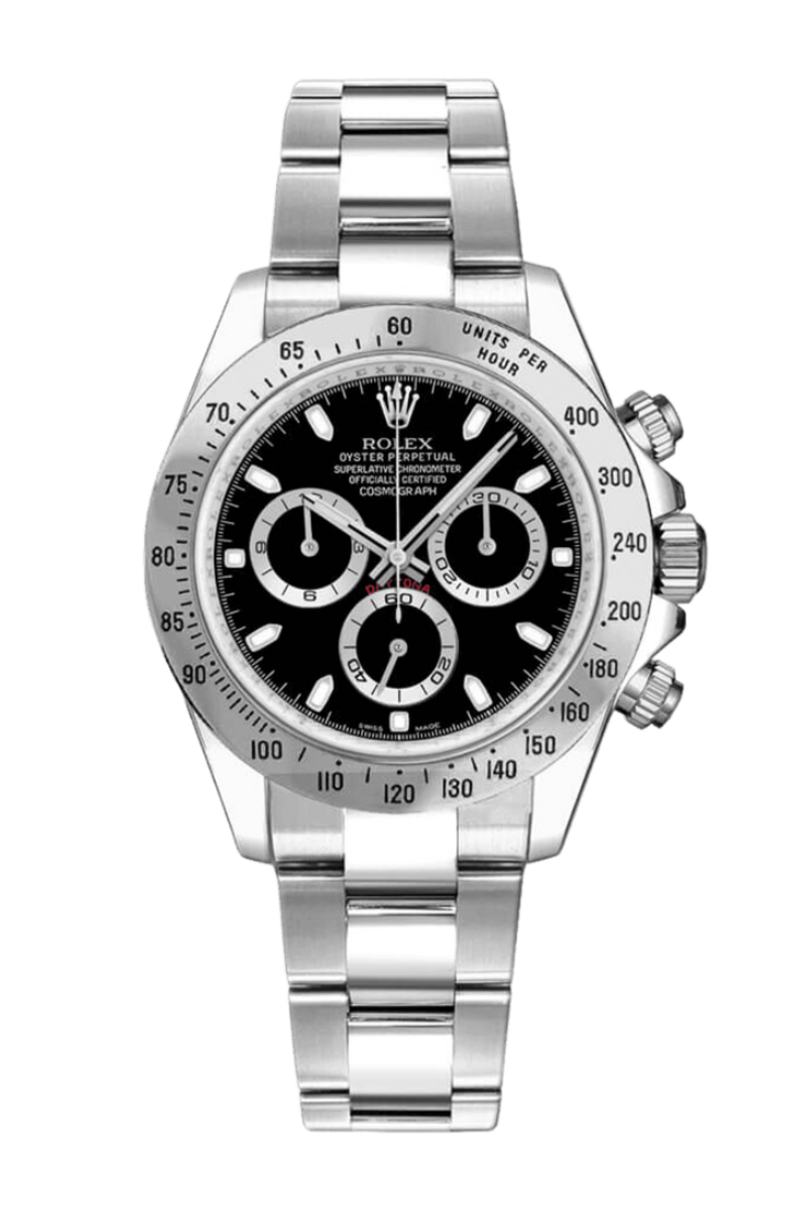 Rolex Dayton Schwarzes Zifferblatt 40mm -0015