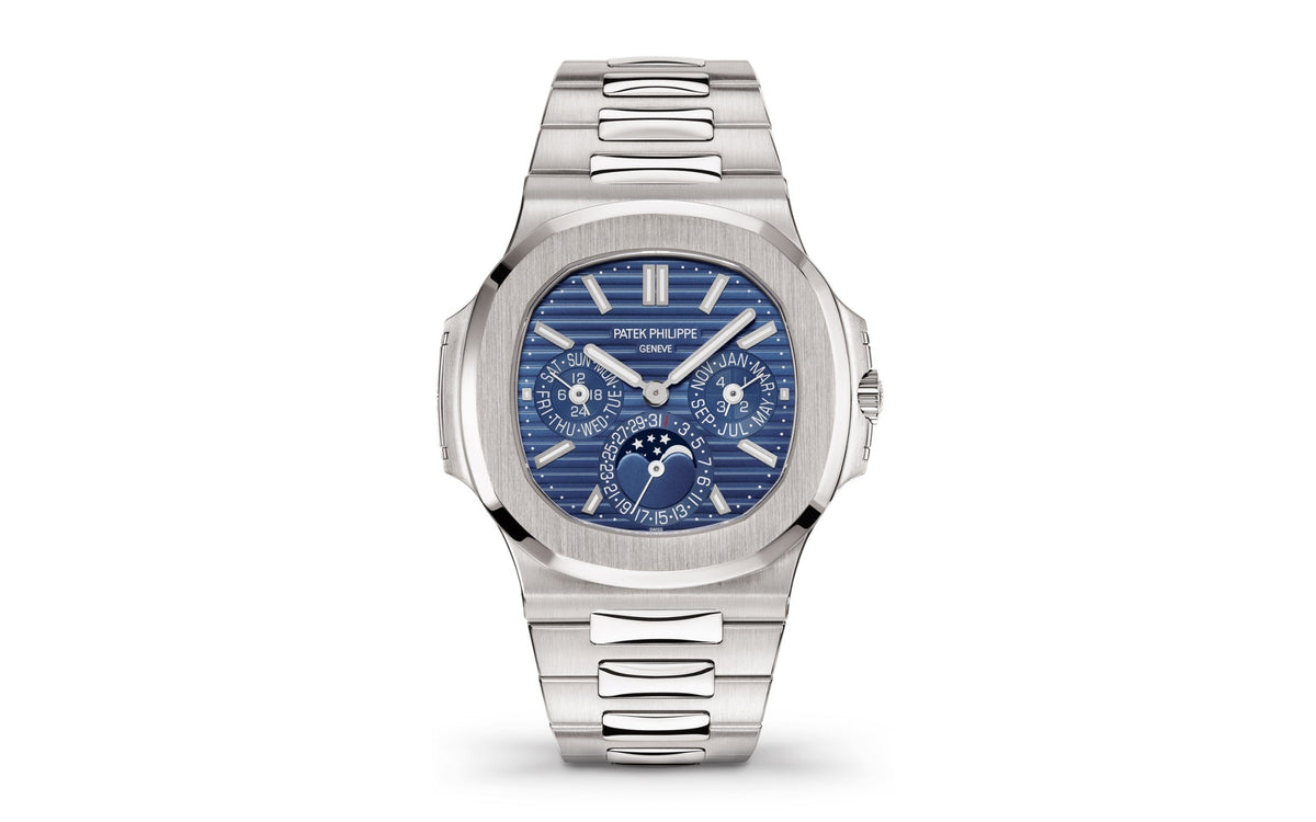 Patek Philippe Nautilus Perpetual Calendar , 18k Weißgold, 40mm