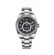 Rolex Sky-Dweller 42mm Schwarzes Zifferblatt Oyster Bracelet