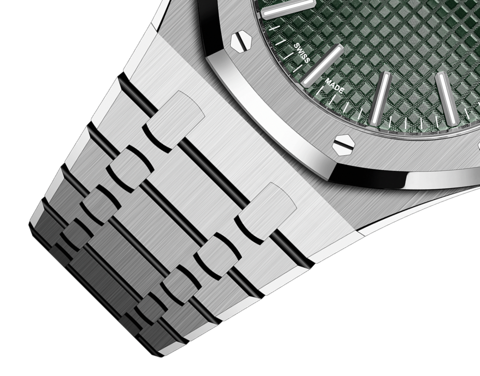 Audemars Piguet ROYAL OAK Khaki Grünes Zifferblatt 41mm