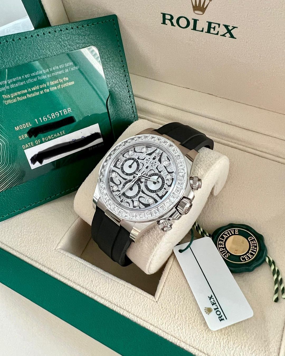 Rolex Daytona Eye of the Tiger Weißgold UNWORN