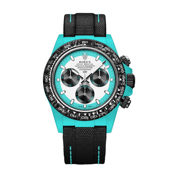 Rolex Daytona Dew Collection CarboQuartz Celeste Invert Premium Super Carbon Fiber Customized Edition Cos