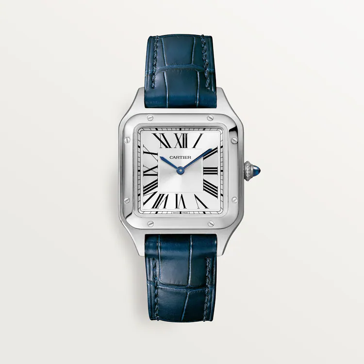 Cartier SANTOS-DUMONT Blau 36mm