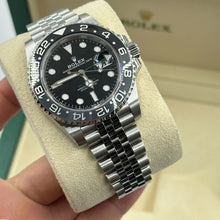 Rolex GMT Master ll Automatic Schwarzes Zifferblatt Jubilee Bracelet Edelstahl M126710GRNR-0003