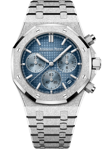 Audemars Piguet ROYAL OAK FROSTED CHRONOGRAPH Blaues Zifferblatt 41mm