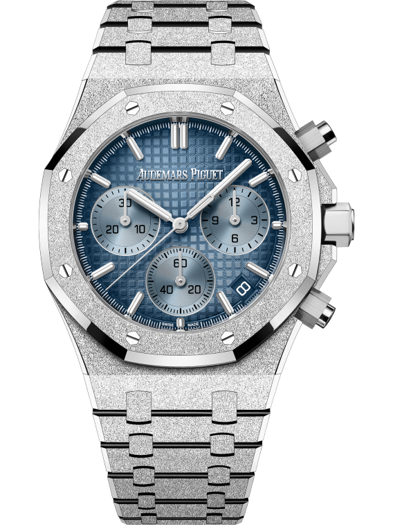 Audemars Piguet ROYAL OAK FROSTED CHRONOGRAPH Blaues Zifferblatt 41mm