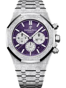 Audemars Piguet ROYAL OAK FROSTED GOLD CHRONOGRAPH Plum purple Dial 41mm