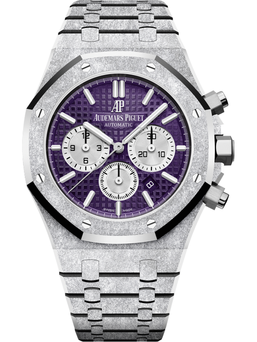 Audemars Piguet ROYAL OAK FROSTED GOLD CHRONOGRAPH Plum purple Dial 41mm