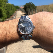 Rolex DateJust 41 Rhodium Diamanten Dial Edelstahl & 18k Weißgold