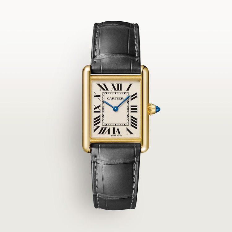 Cartier Tank Louis Cartier Large model Grained silvered dial 33.7 mm