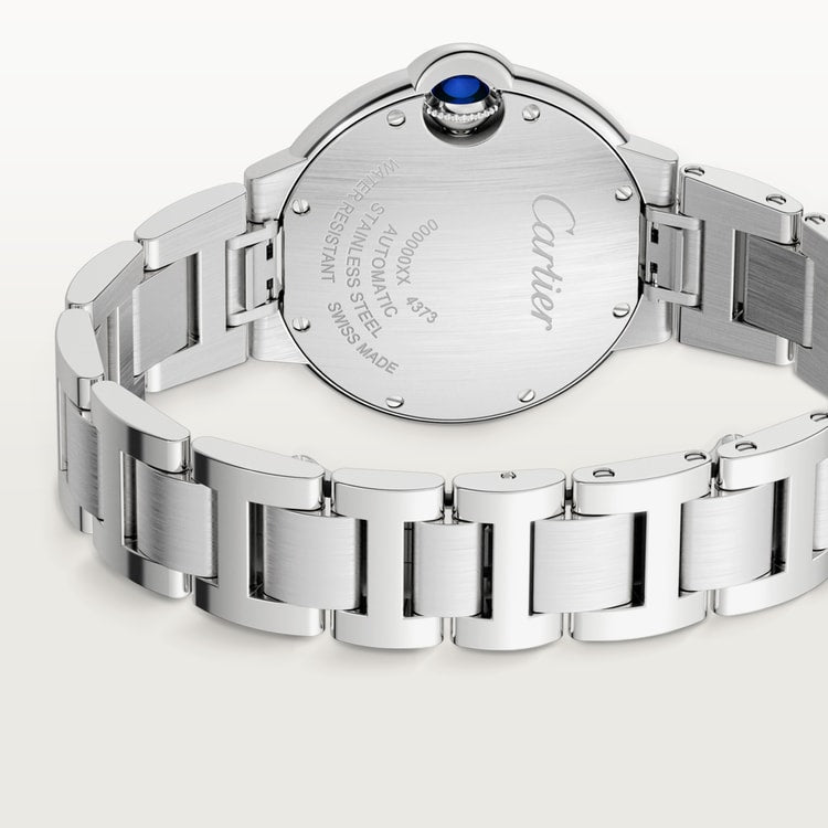 Cartier Ballon Bleu de Cartier Blau silvered sunray-brushed dial 33 mm